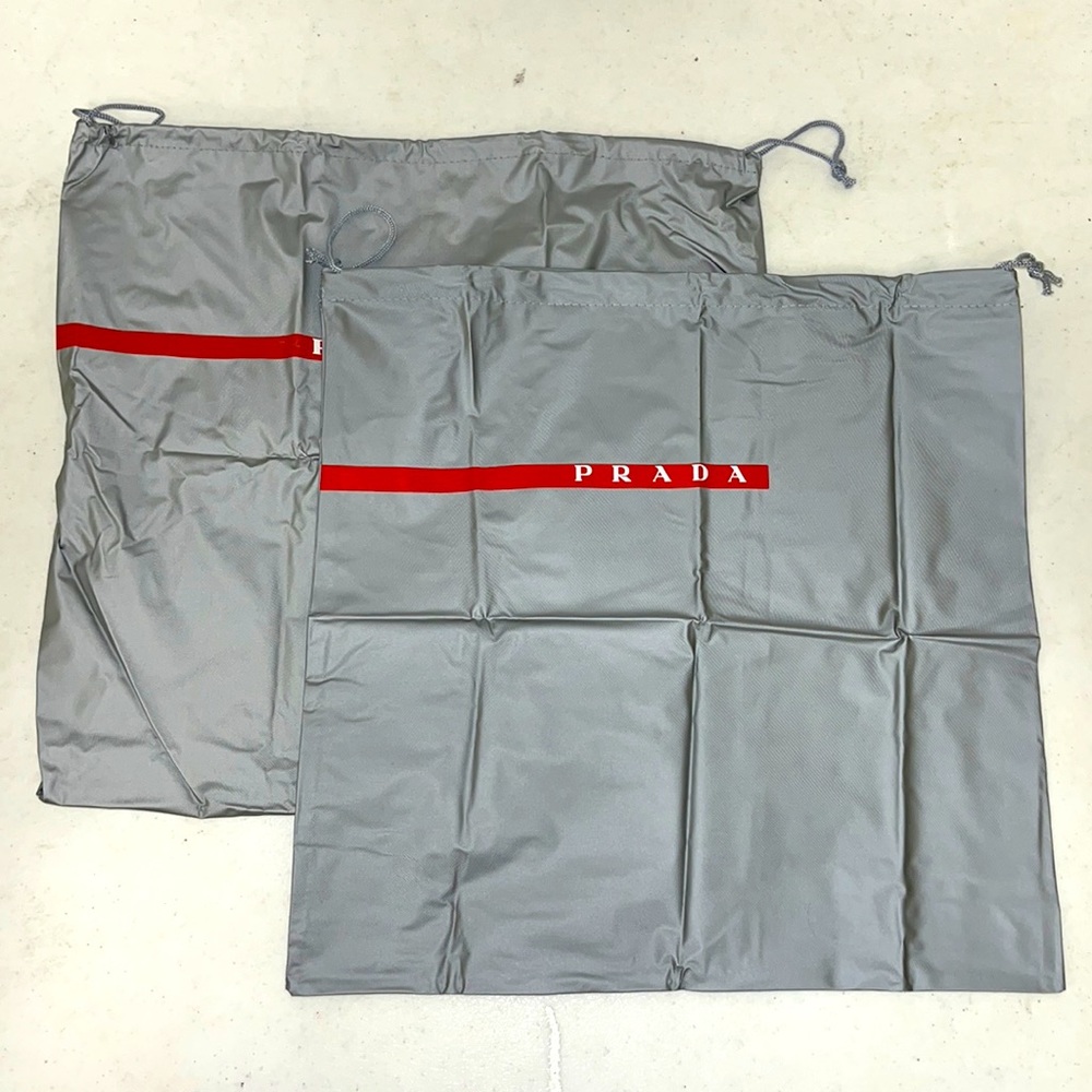 PRADA PAIR OF ORIGINAL DUST BAGS